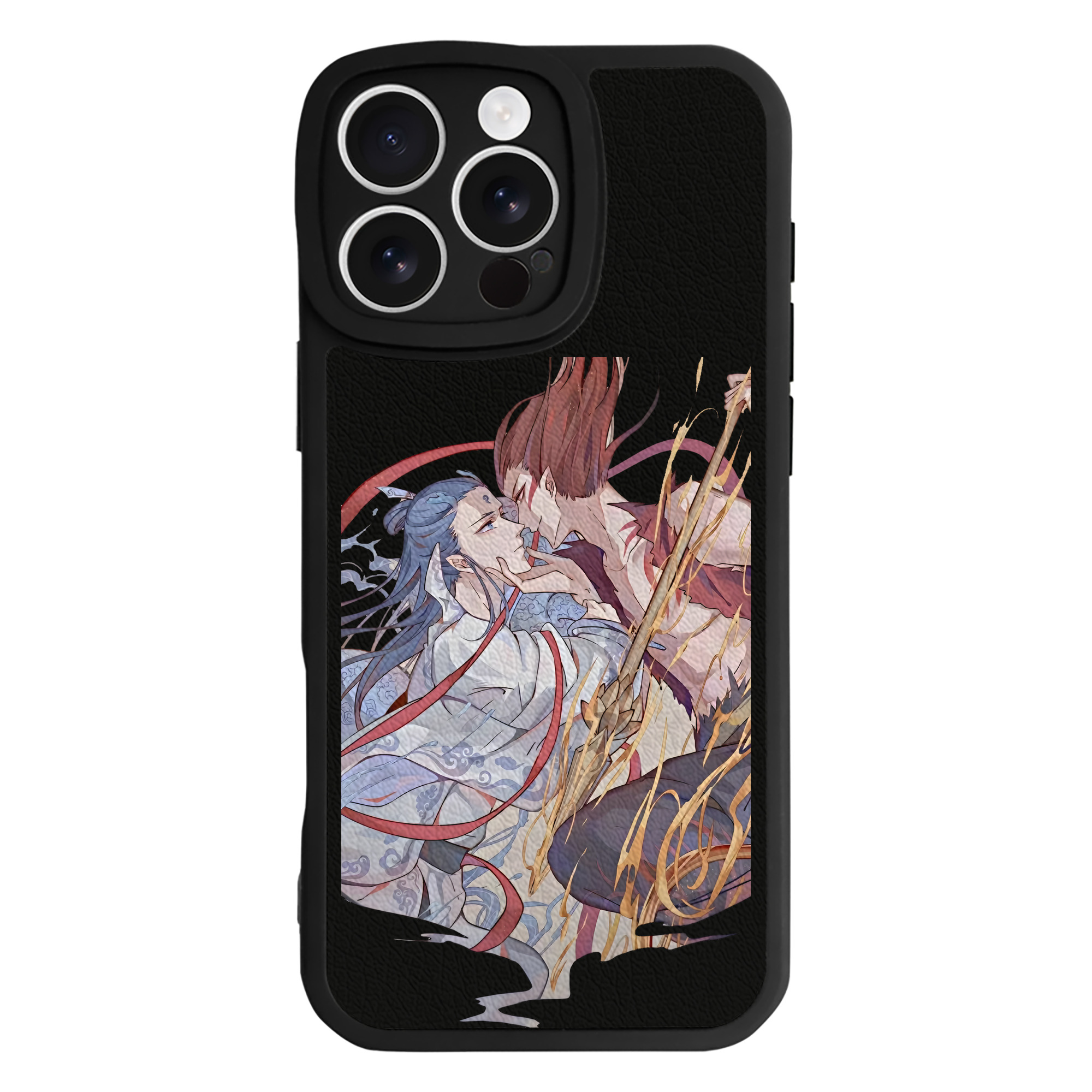 （画像用） Ne Zha 2 ナタ 魔童の大暴れ 【iPhone 16シリーズ対応】シリコンスマホケース（レザー調） 材質：シリコン